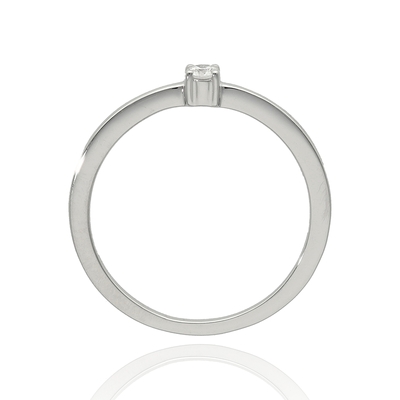 Fehér arany gyűrű 50-es méret (B47130)